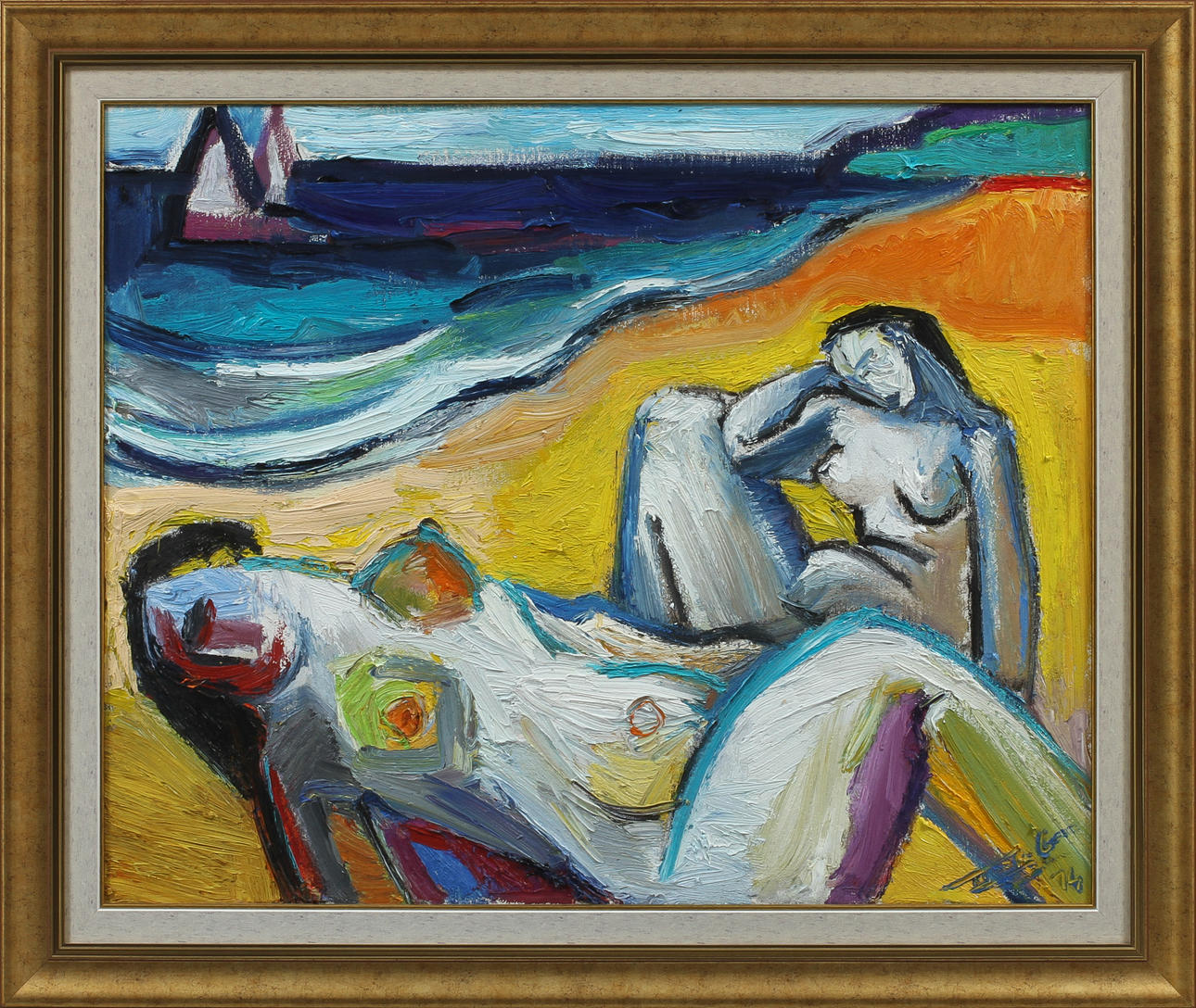 BORKO PETROVIC. Olja på duk, signerad och daterad 14.