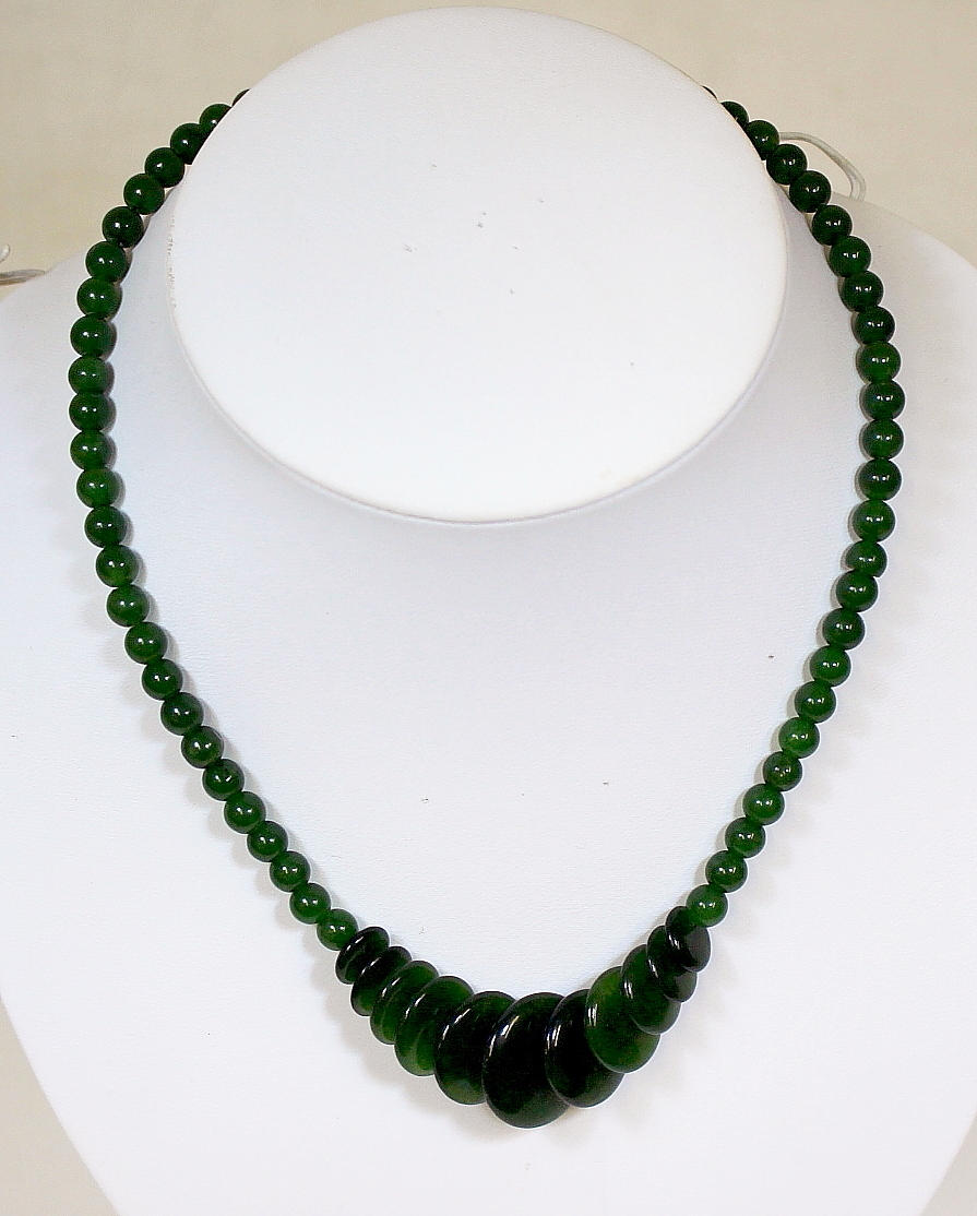 HALSBAND, jade, Kina.