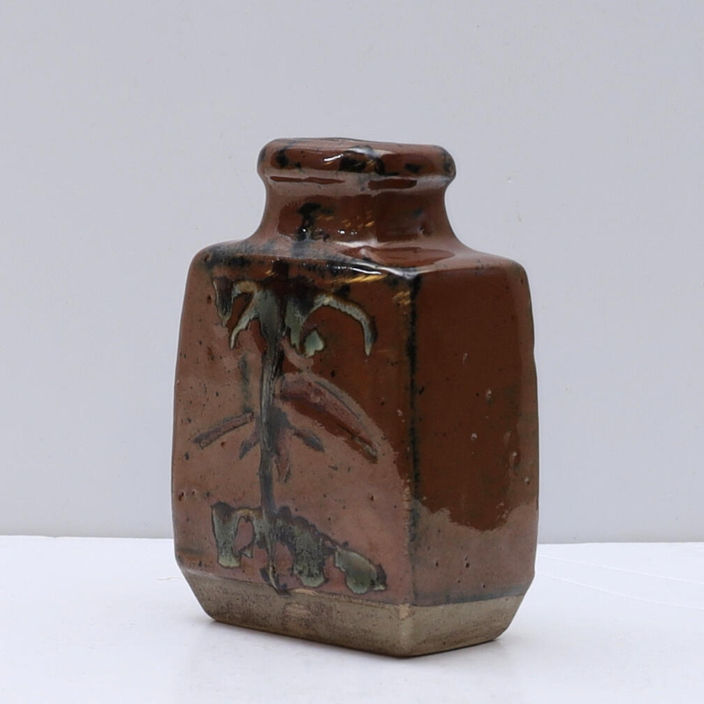 SHOJI HAMADA. Attributed, vase, glazed stoneware.