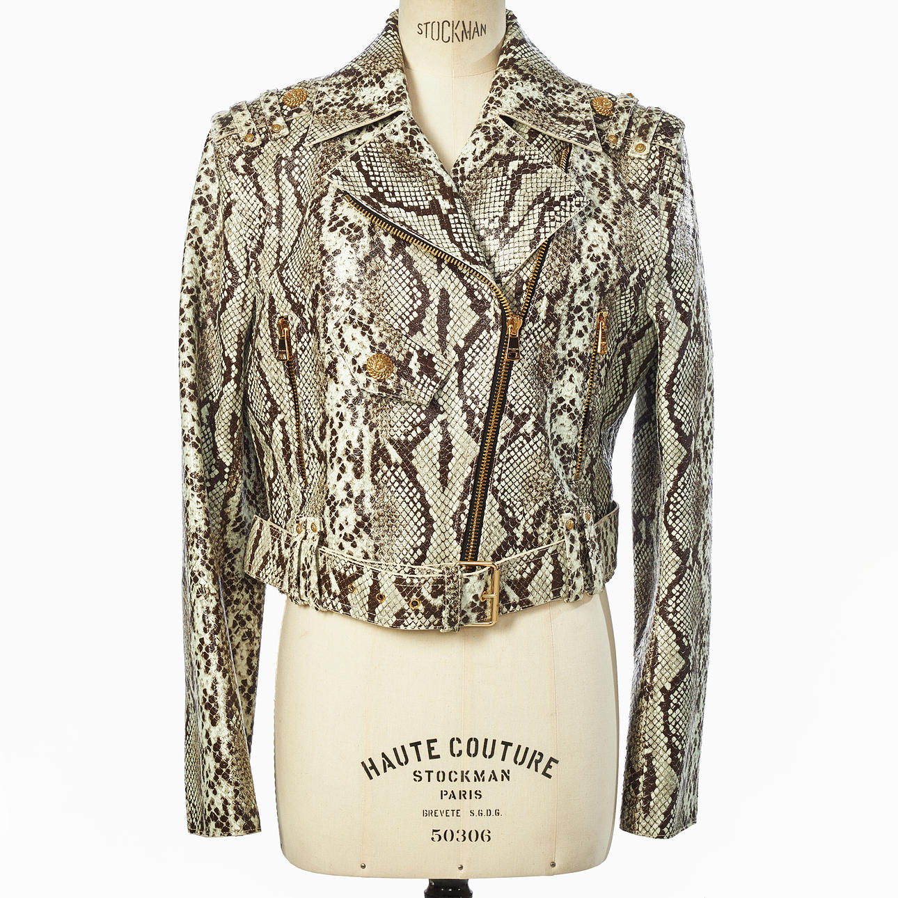 BALMAIN, biker jacket, size 38.