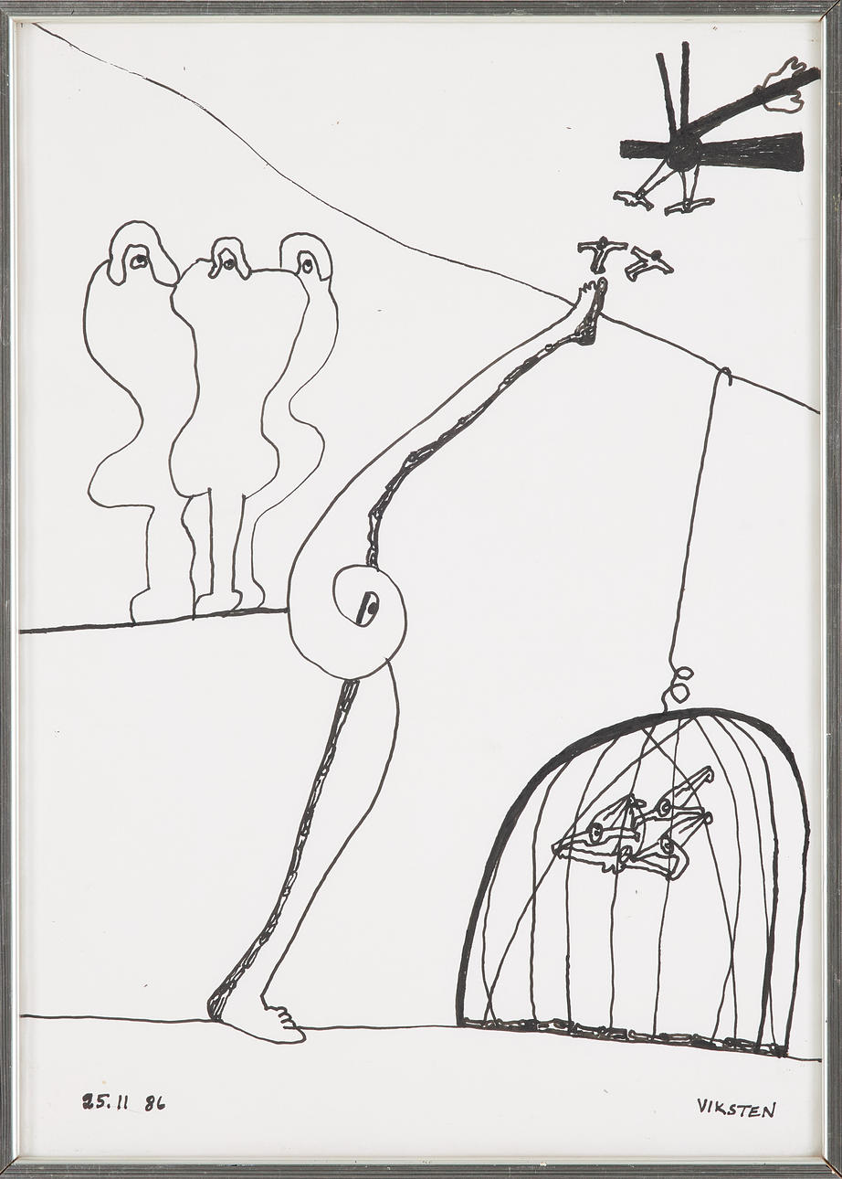 HANS VIKSTEN. ink signed.