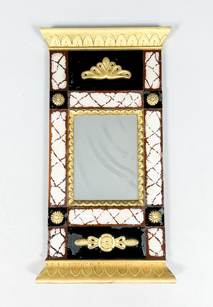 A glass master's mirror, 20th century.