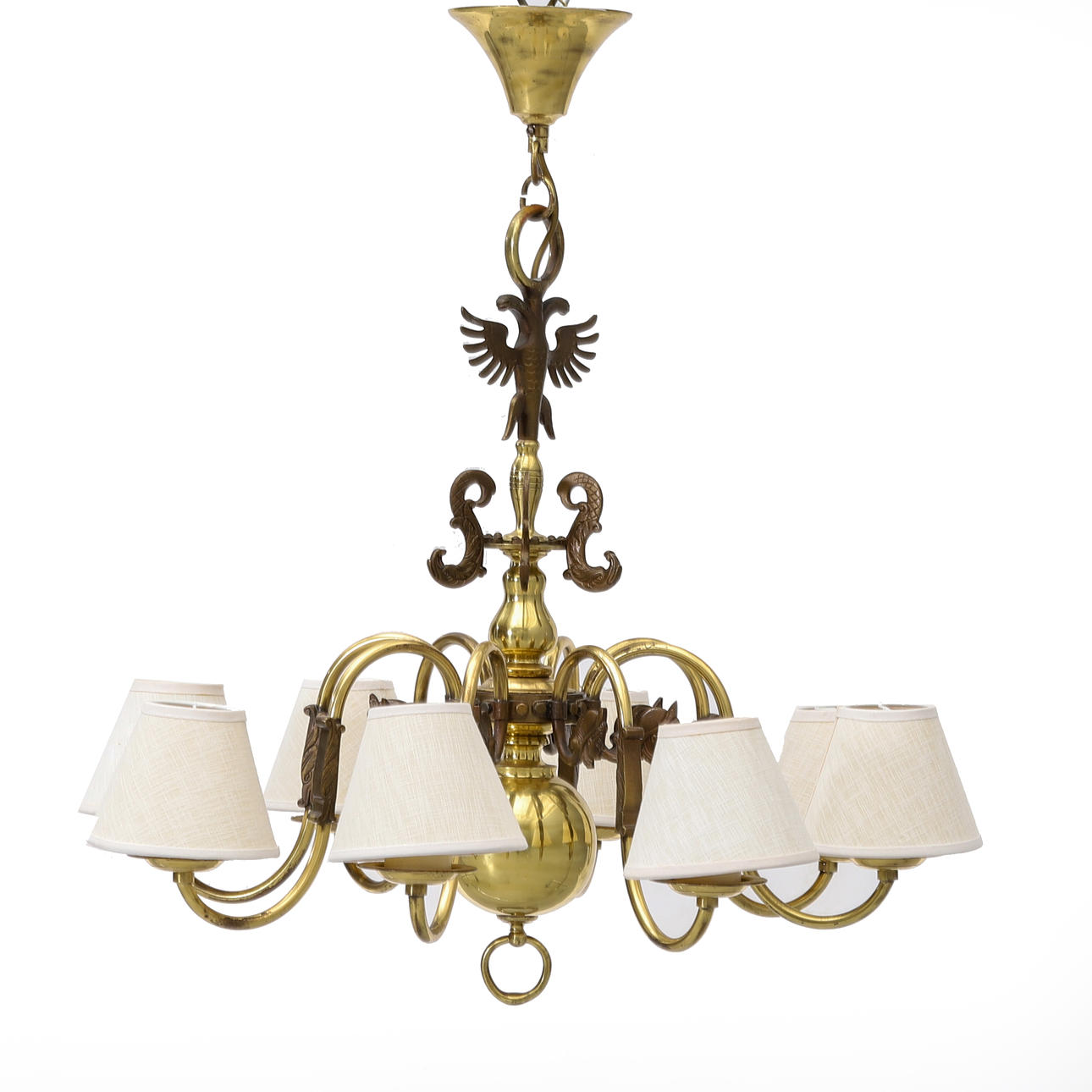 TAKKRONA, mässig, barockstil. 1900-talets andra hälft.