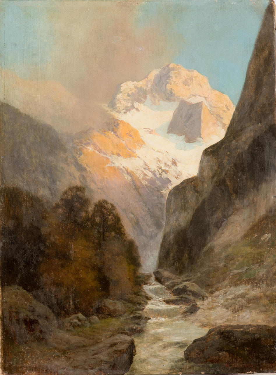 HERMANN RÜDISÜHLI. Wildbach i Lenzburg.