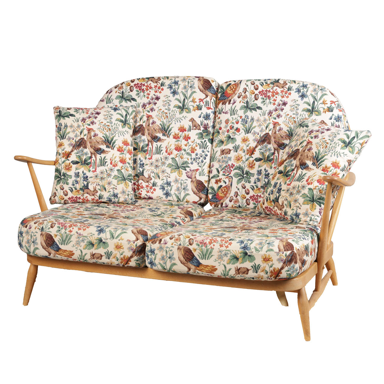 ERCOL MODEL 203 TWO-SEATER SOFA.