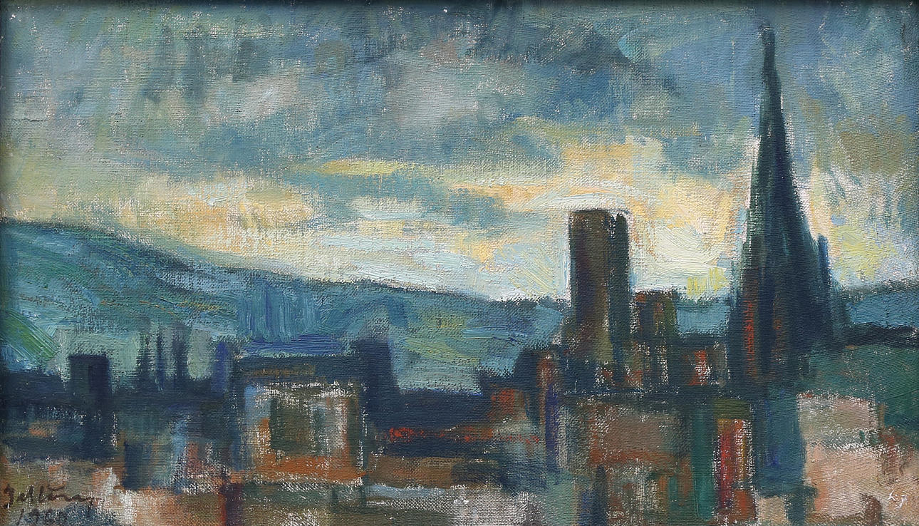 SPANISH SCHOOL, 1960. Urban view.