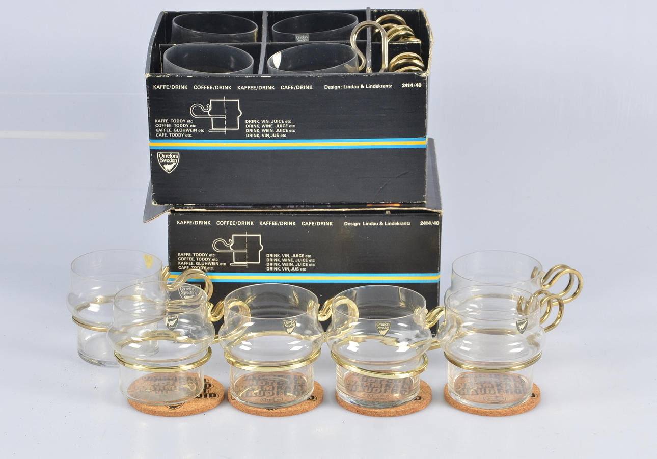 GLAS, 10 st, "Hot and Cold", Lindau & Lindekrantz, Orrefors.