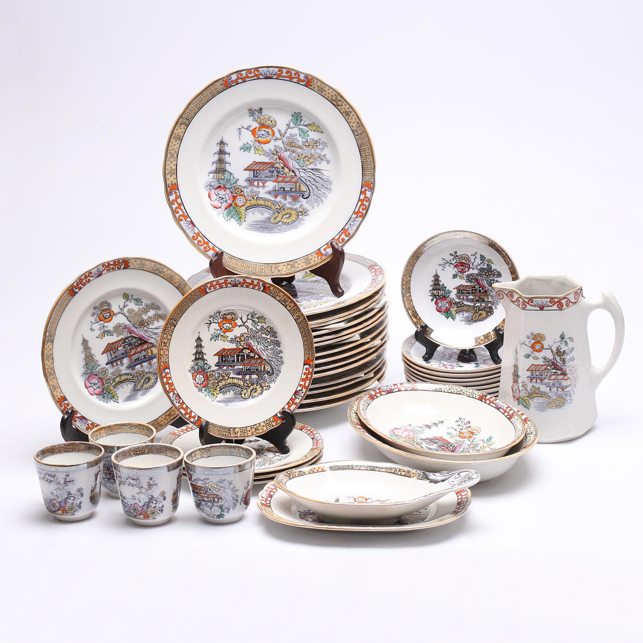 SERVIS, 29 delar, Rörstrand, "Japan".