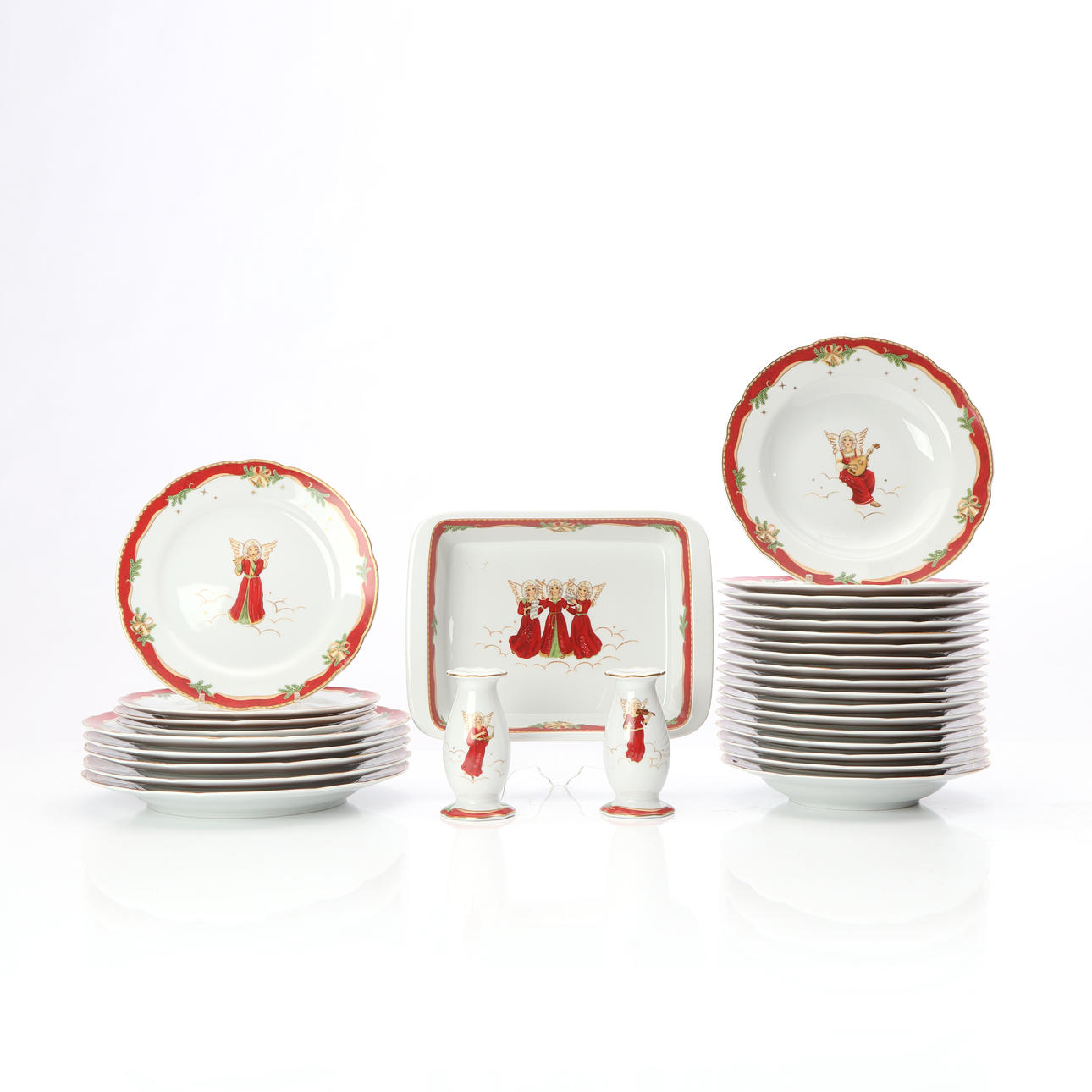 FOUR-LEAF CLOVER, TABLEWARE PARTS, 30 PCS. Christmas tableware, “Classic”.