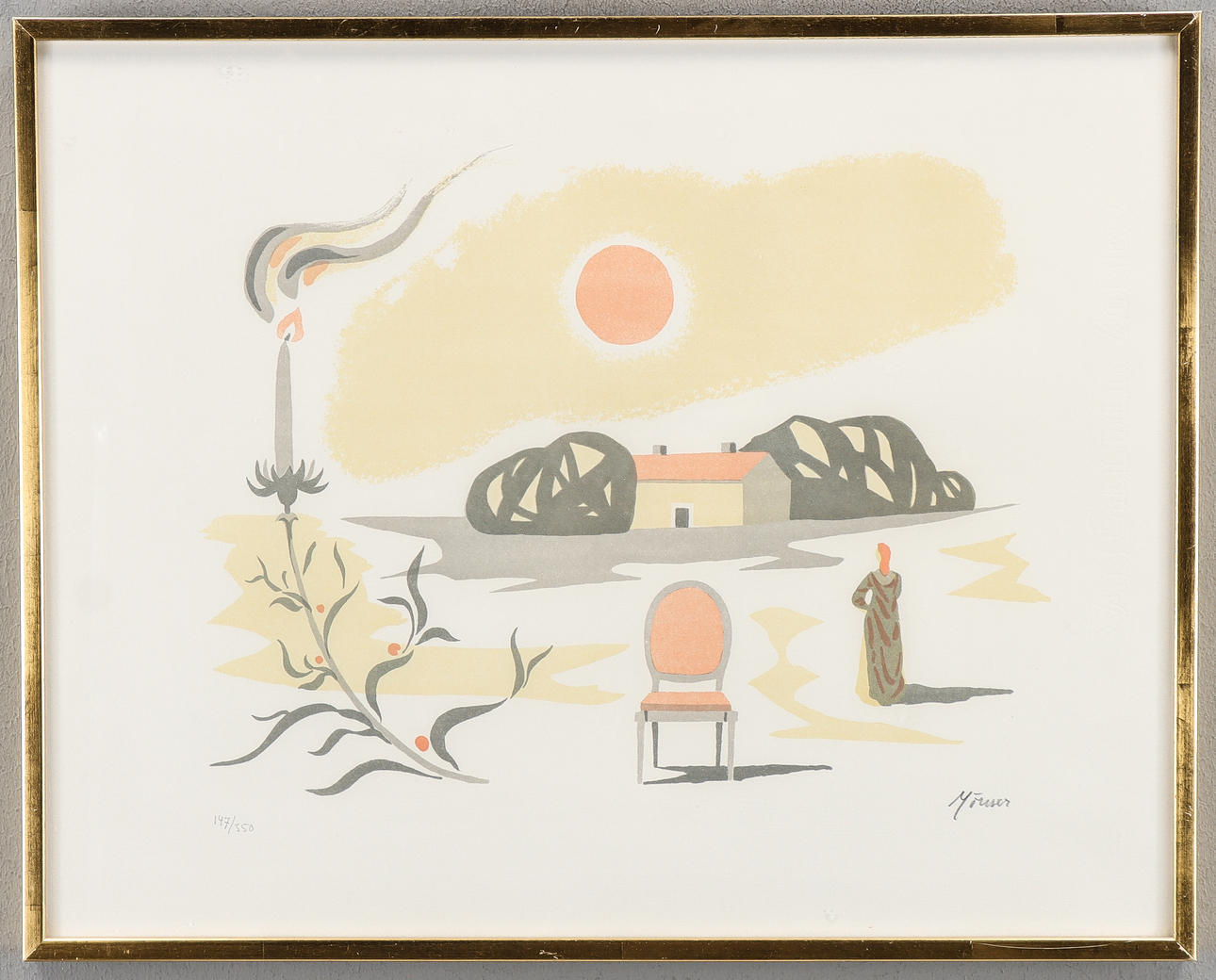 STELLAN MÖRNER. Surrealistisk landskab.