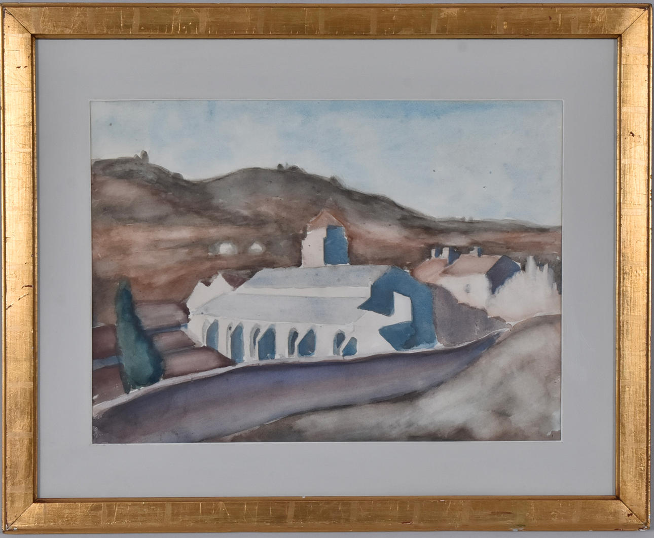 DICK  BEER. Akvarell, osignerad.