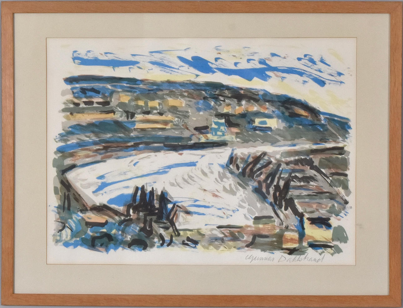 GUNNAR DAHLSTRAND. Color lithography.