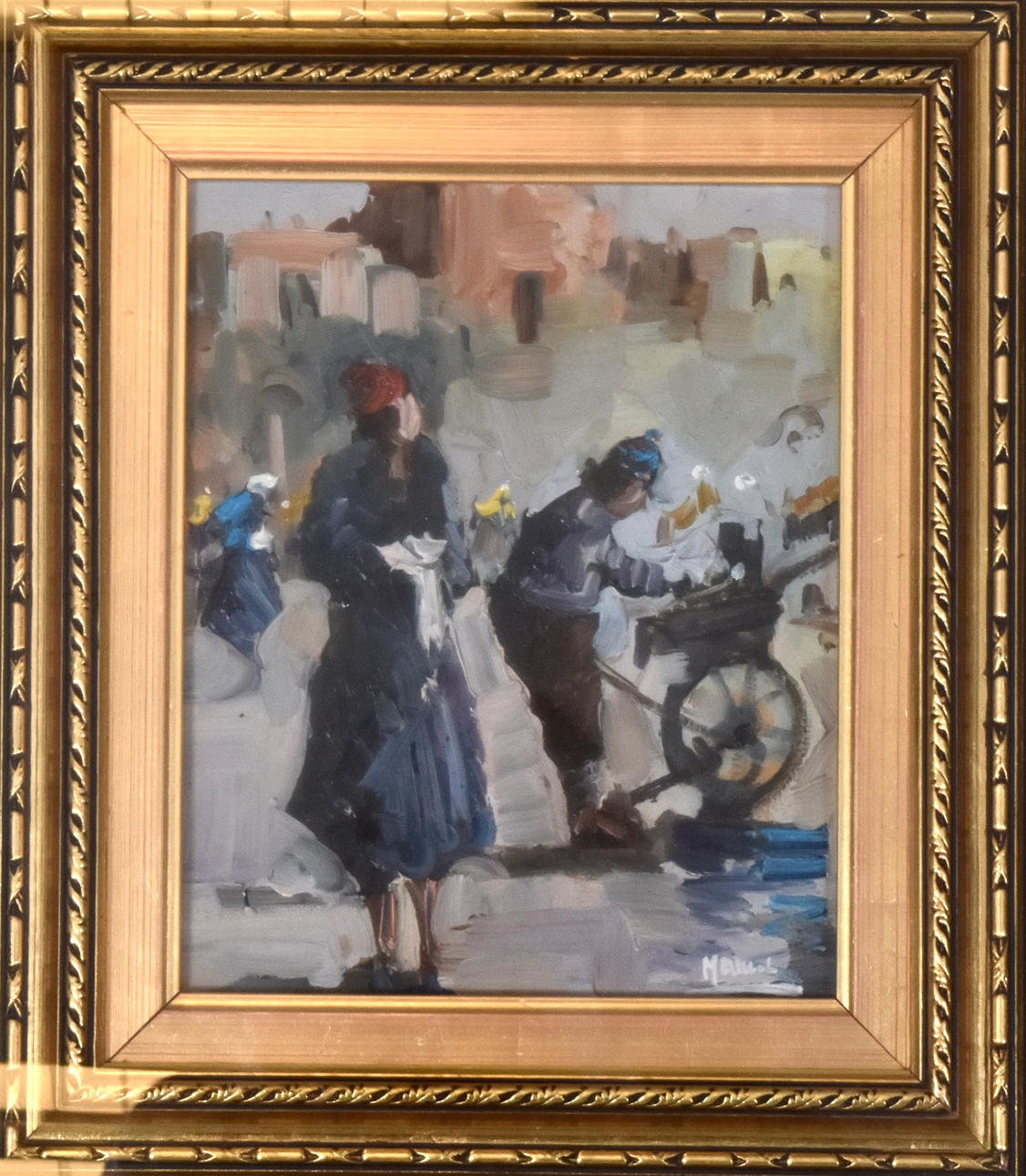 OIDENTIFIERAD KONSTNÄR. Oil on panel, glazed.