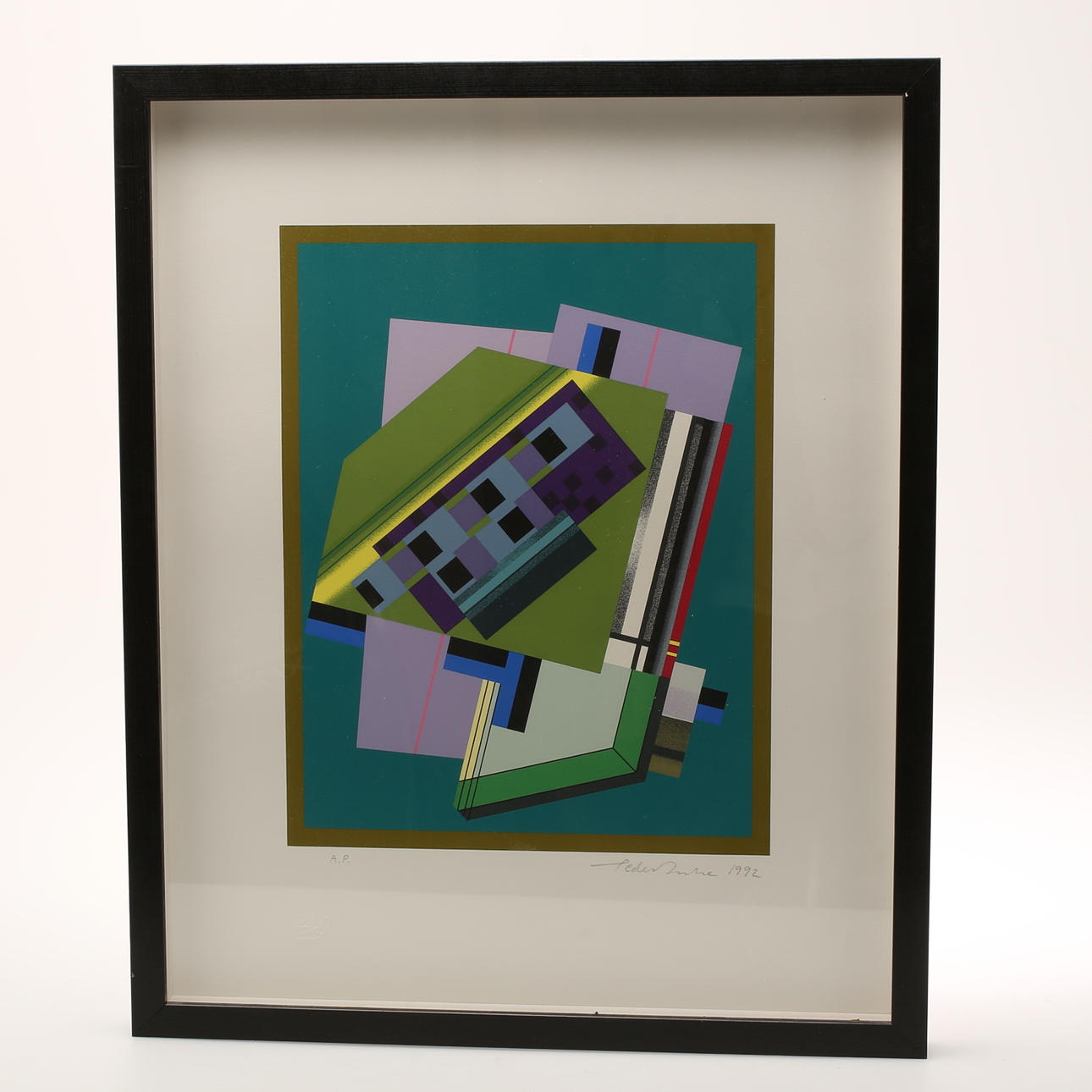 PEDER DUKE. Serigrafi, signerad.