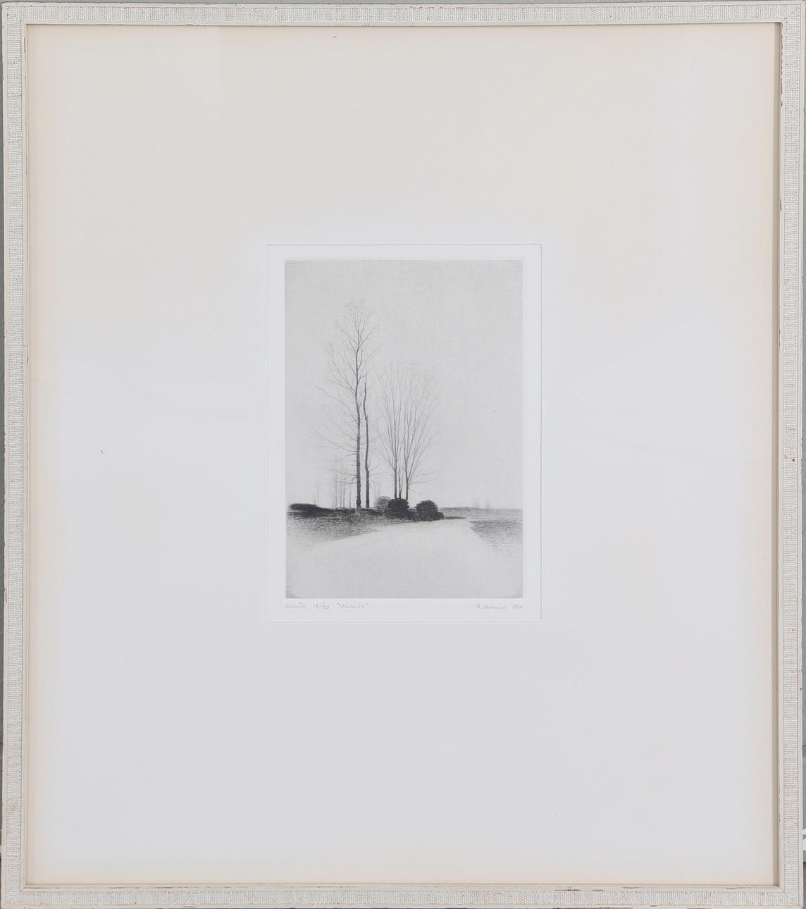 GUNNAR NORRMAN. "Vårkväll", torrnål, nr 12/20, signerad.