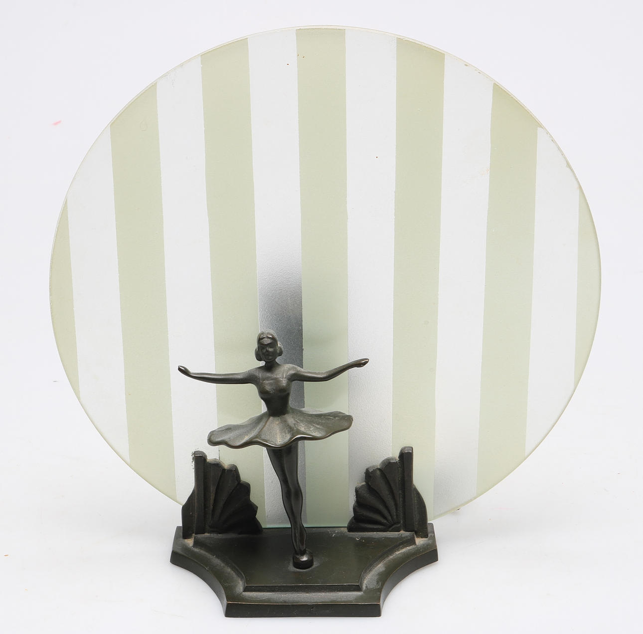 BORDSLAMPA, metall och glas, Art Deco, 1900-talets första hälft.