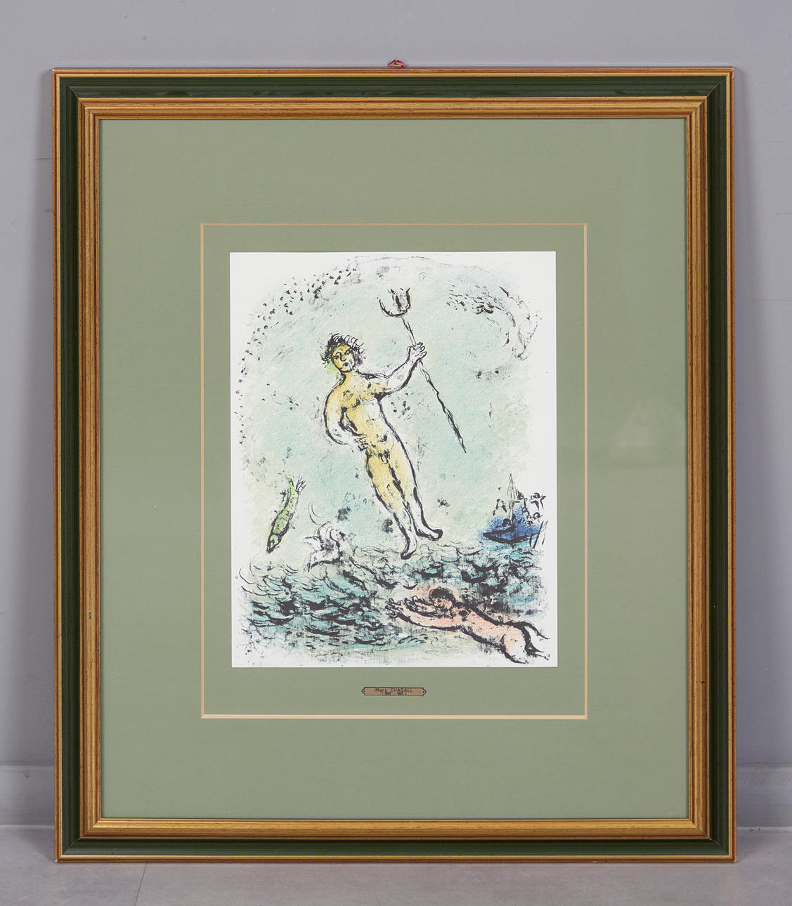 MARC CHAGALL. Poseidon, from “The Odyssey”.