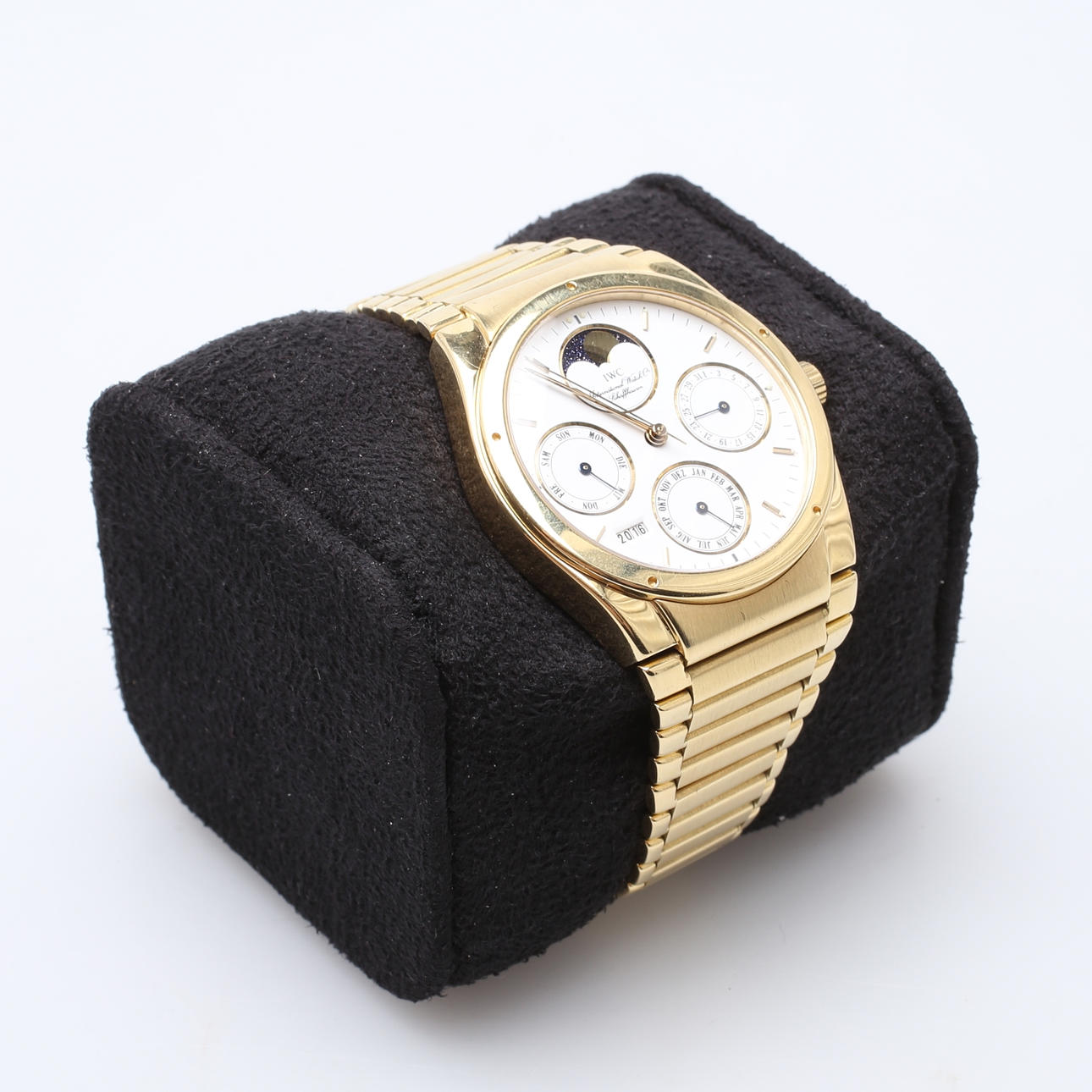 HERRARMBANDSUR, IWC, Ingenieur Perpetual Calendar, Guld 18k.