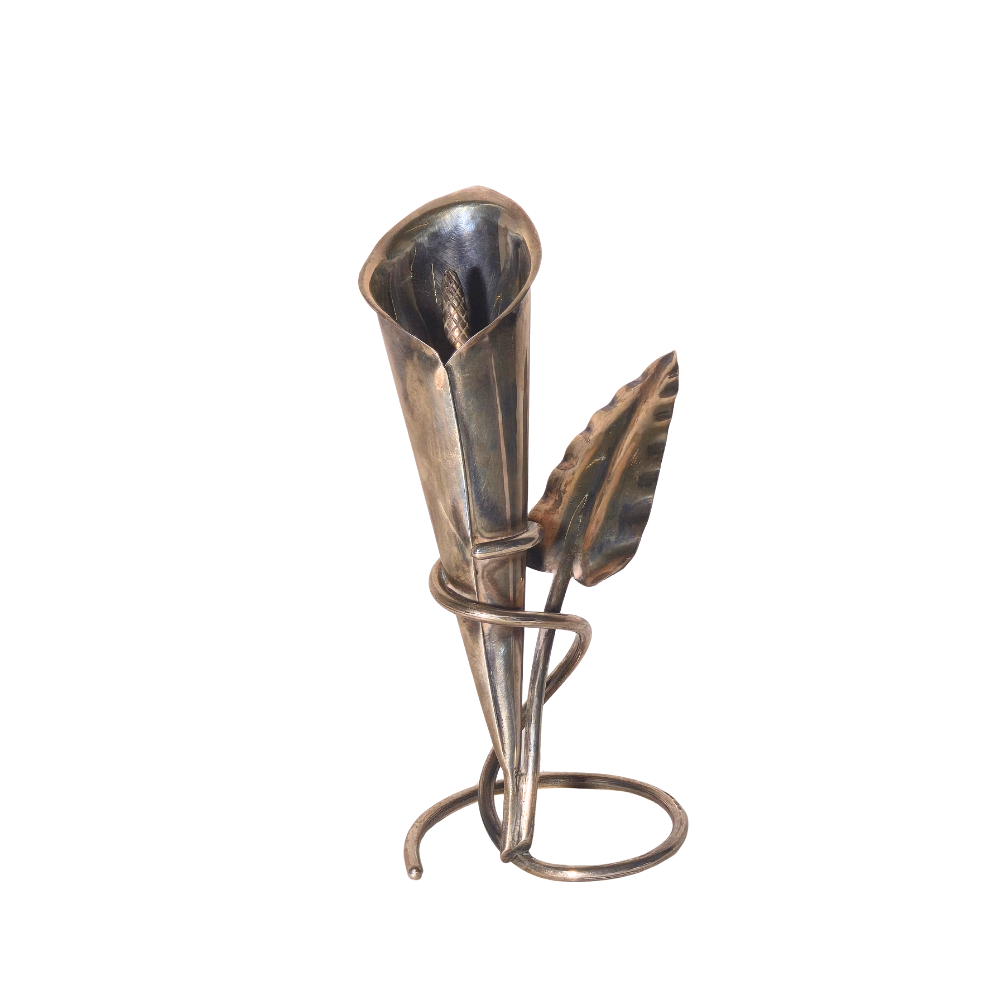 VIOLETERO DEPICTING A CALLA IN SILVER.