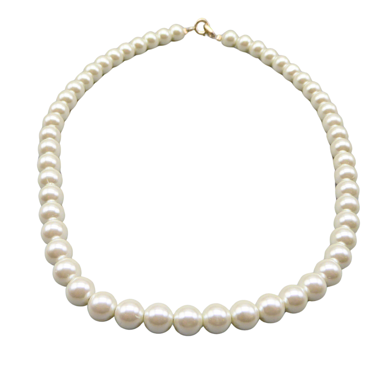 PEARL NECKLACE WITH 925 SILVER CLASP.
