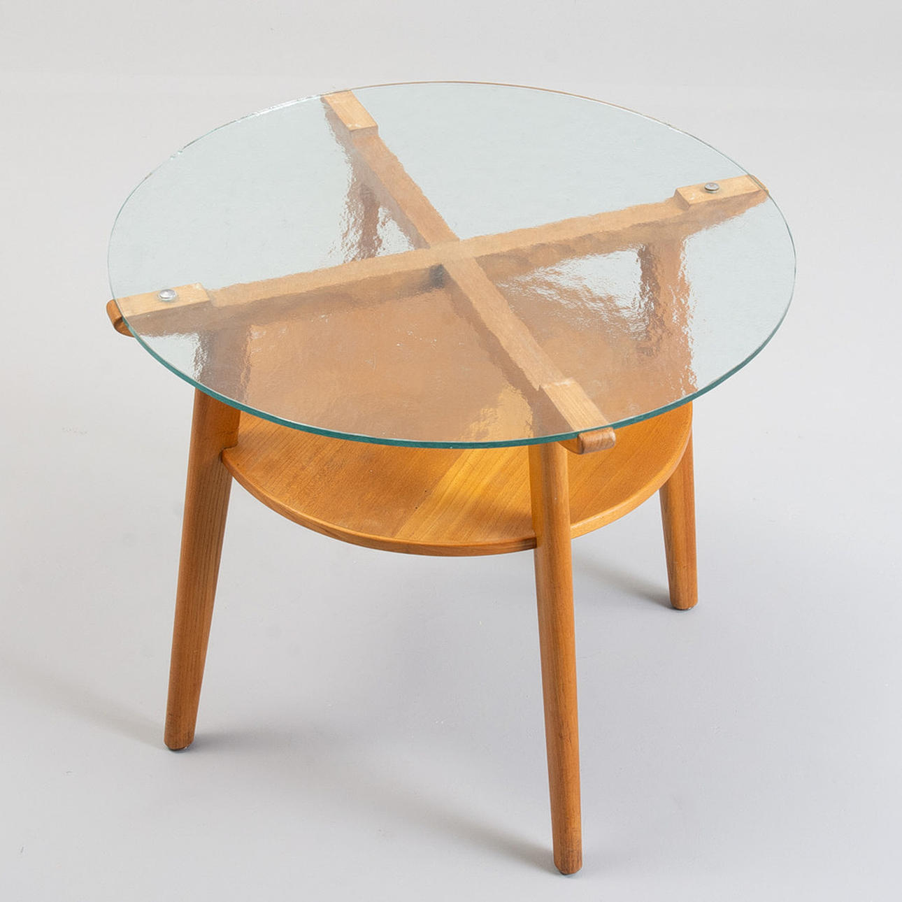 Coffee table with shelf, Mid 1900s.