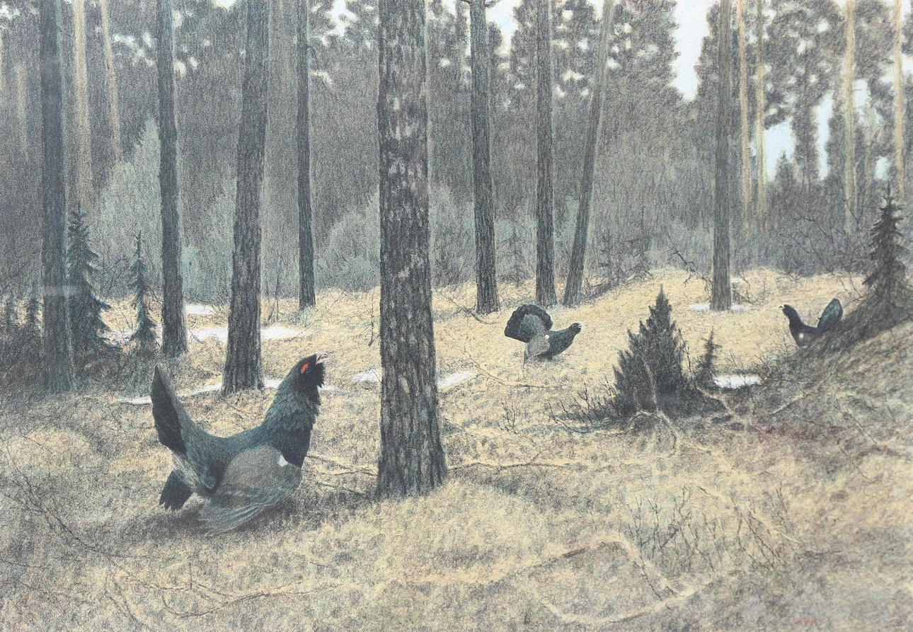 LENNART SAND. lithograph, signed and numbered 30/190.