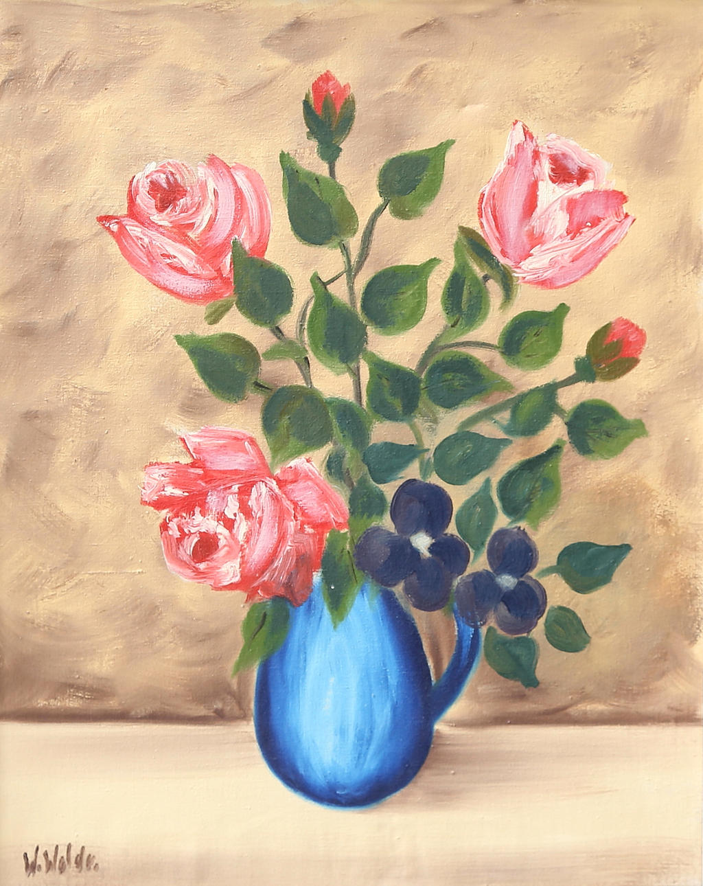 OIDENTIFIERAD KONSTNÄR. oil on canvas, signed.