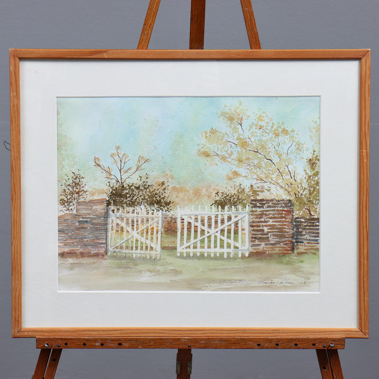 THORSTEN CARLSSON, WATERCOLOUR “GRINDEN” SIGNED, DATED 02, GLAZED.