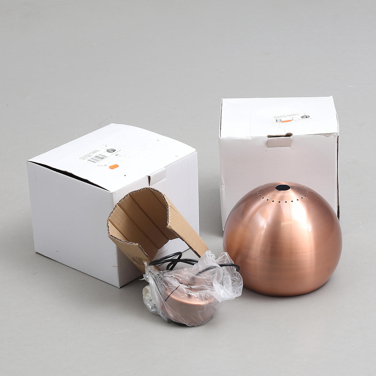 CEILING LIGHTS, 2 pcs, copper colored, Ventura design, contemporary.