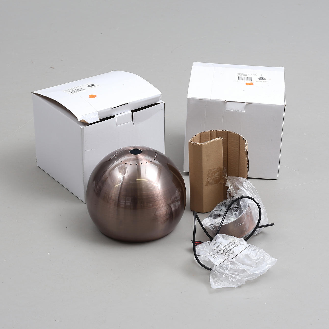 CEILING LIGHTS, 2 pcs, copper colored, Ventura design, contemporary.