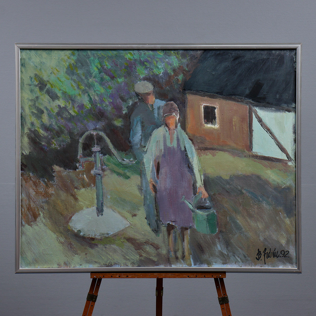 BERT ZEDRÉN, OIL ON CANVAS, SIGNED, DATED 92.