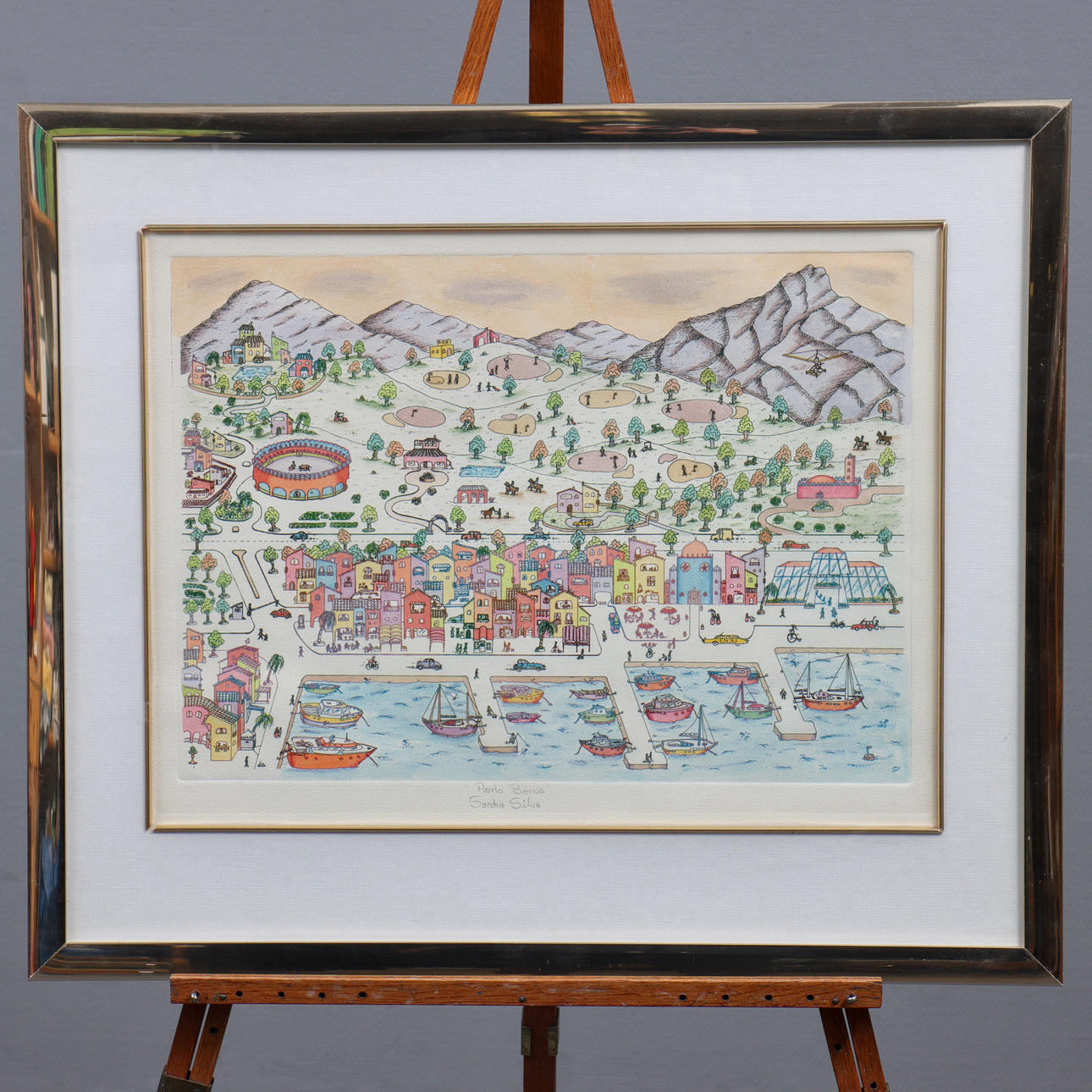 SANDRA SILVA “PUERTO BANUS” COMPOSITION, GLAZED.