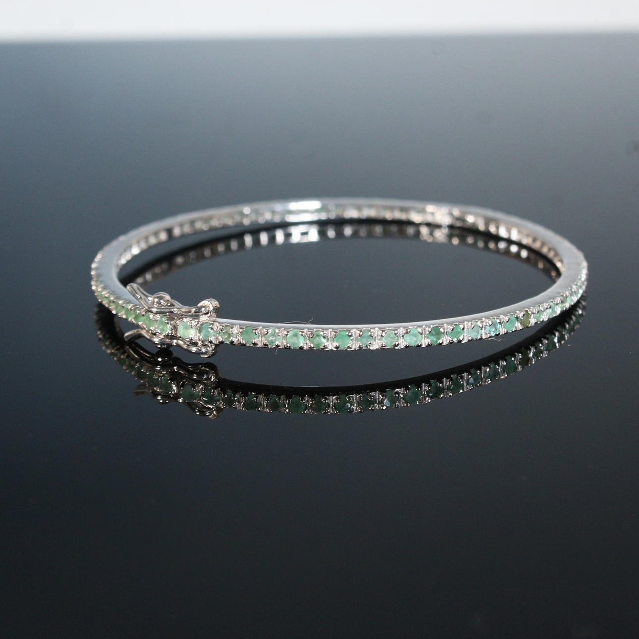 Emerald bangle.