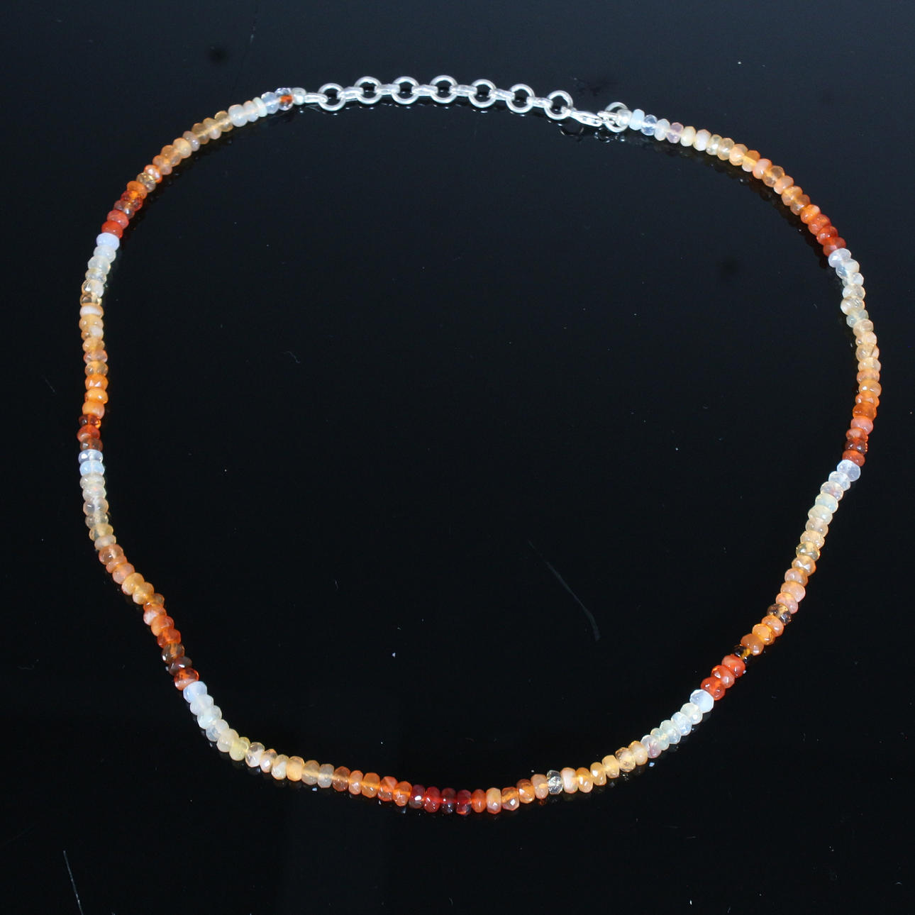 Necklace – fire opal.