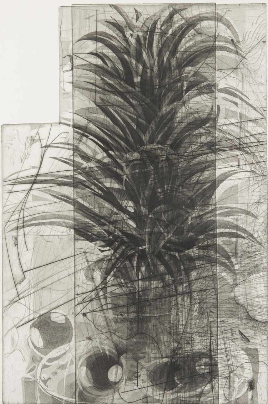 DIETER ROTH. Komposition, etsning, signerad -75.