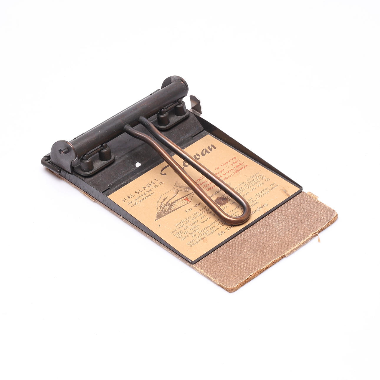 A “Tolvan” hole punch, Tengwall, Hälsingborg.