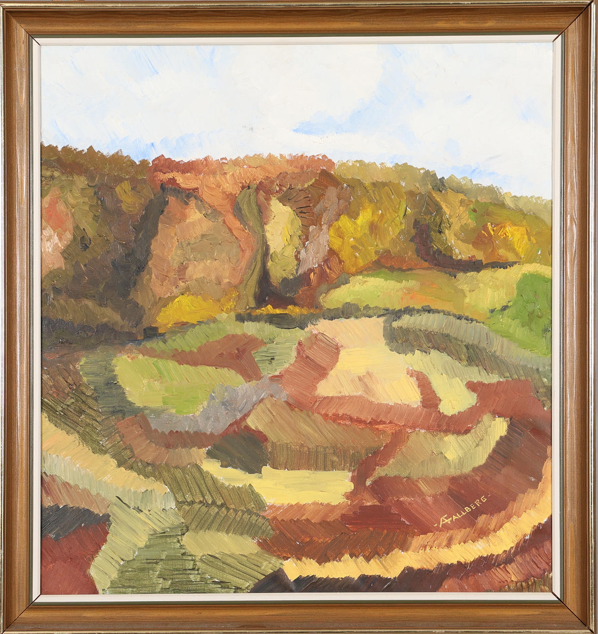 ARNE FALLBERG. OLJA PÅ DUK, signerad. Konst - Måleri - Auctionet