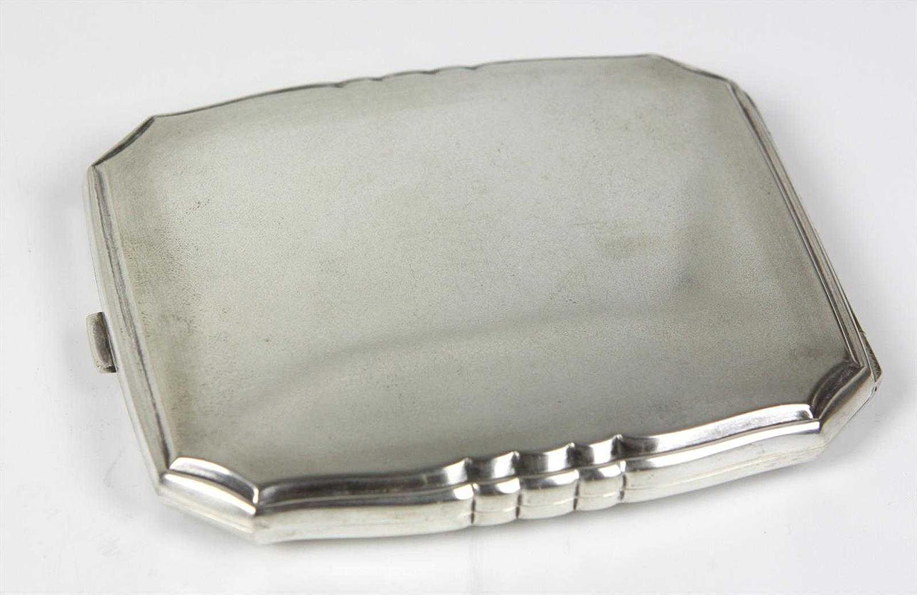 CIGARETTETUI, OMKRING 1920, SILVER 800.