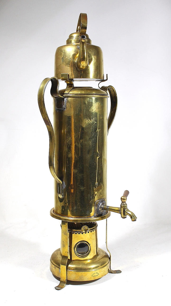 TE SAMOVAR, mässing, Julius Frost Odense.