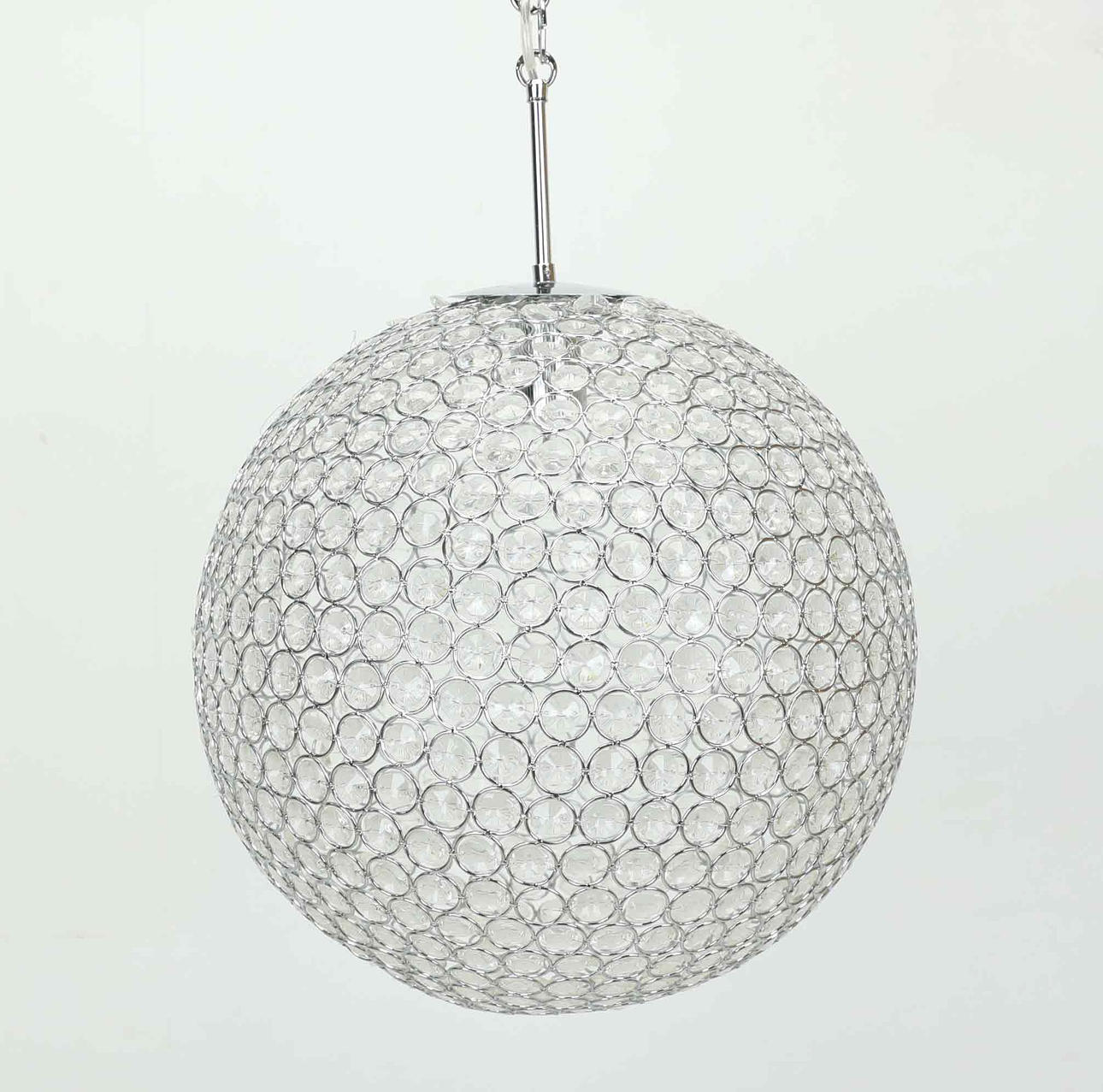 A 20th century metal prism ceiling lamp.