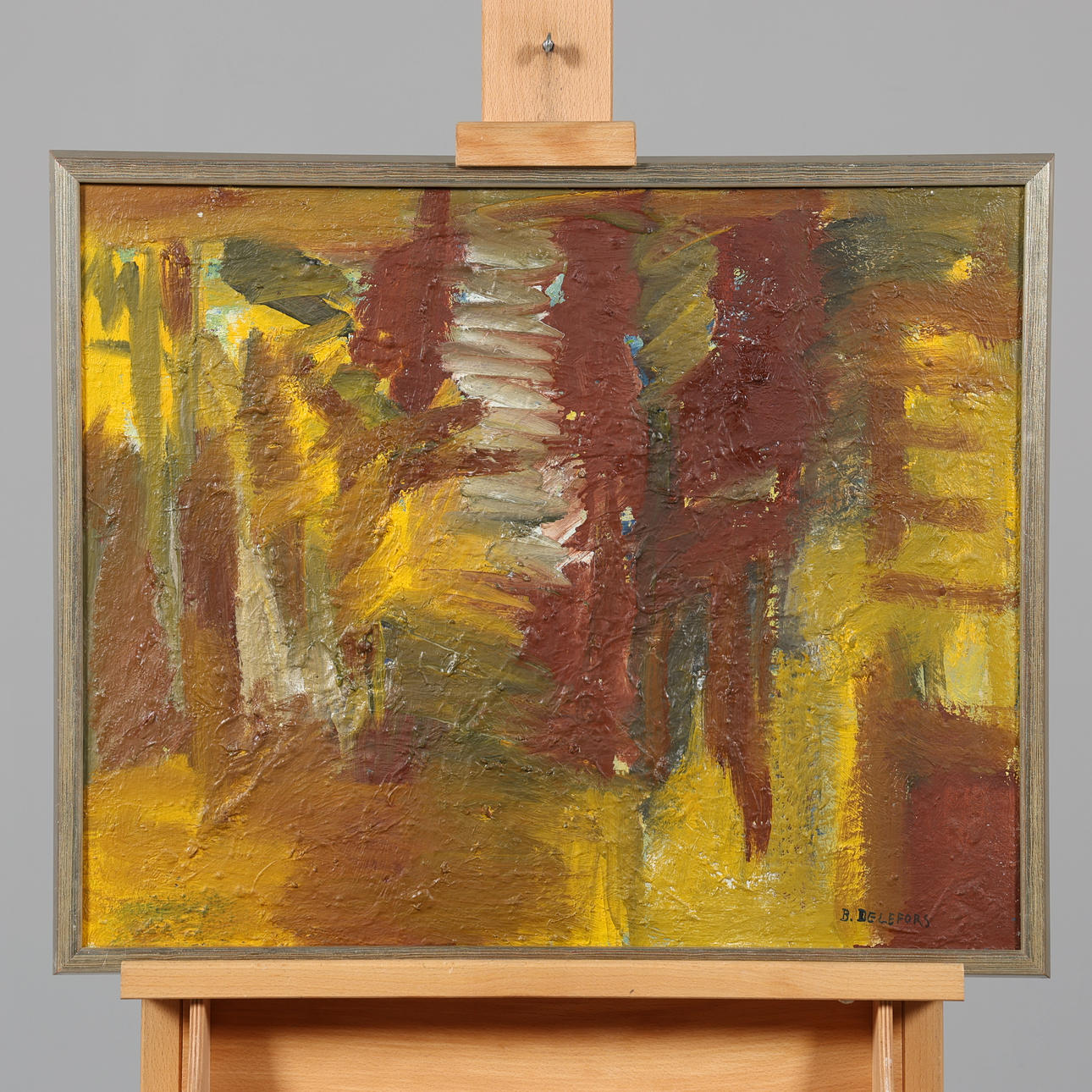 BENGT DELEFORS. OLJA PÅ DUK, signerad.