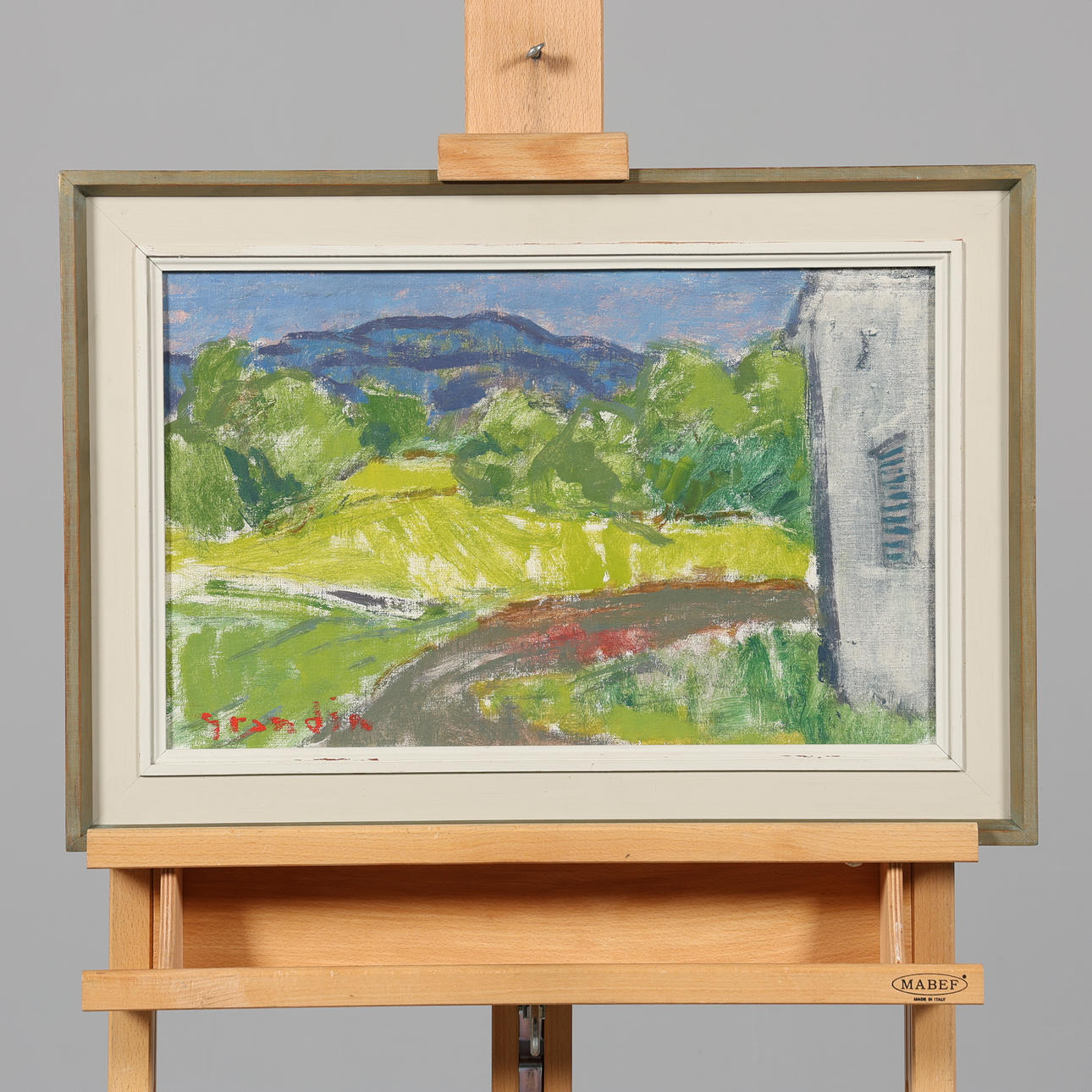 SVÄN GRANDIN. OIL ON CANVAS, fed on panel, signed.