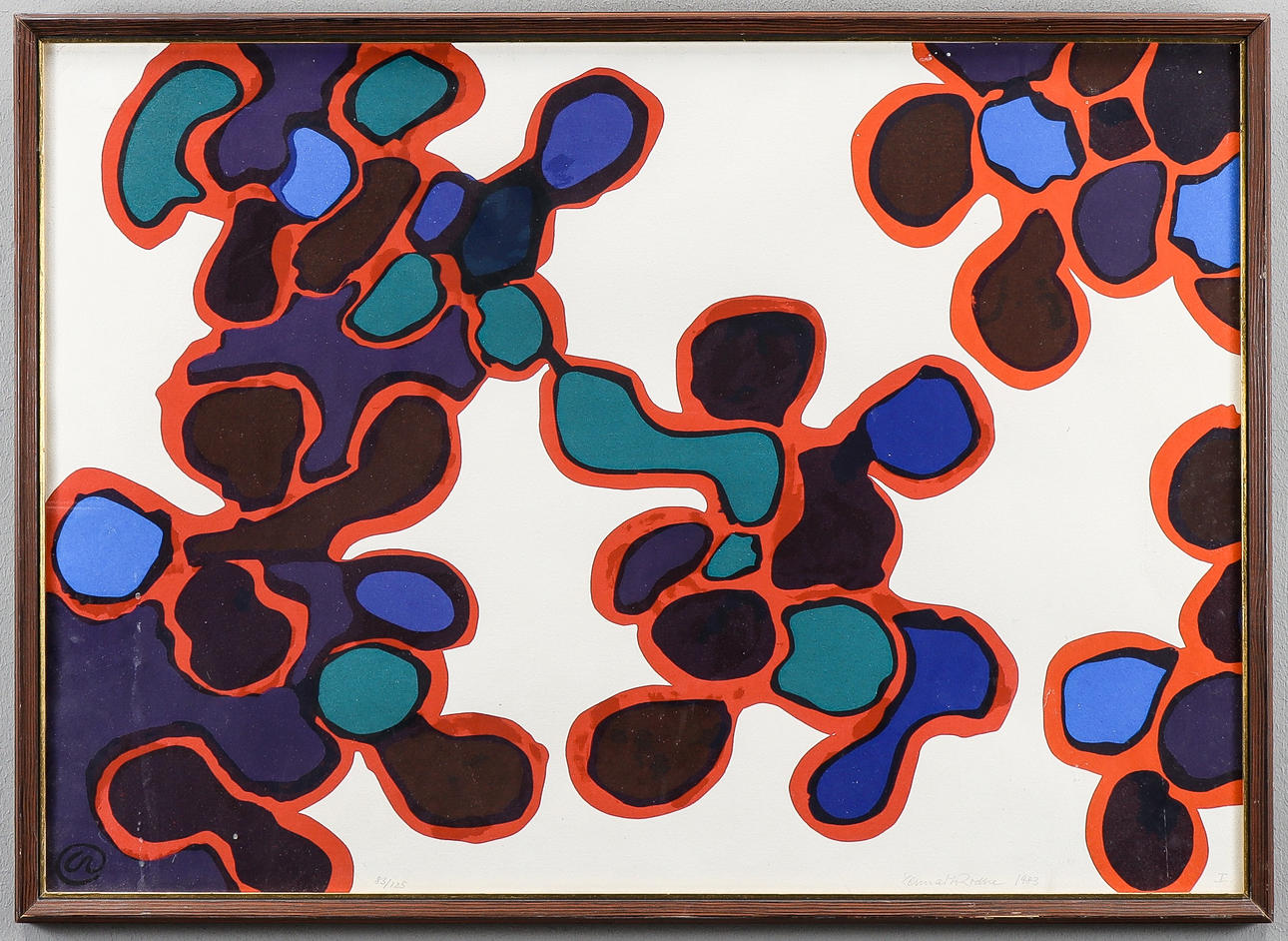 LENNART RODHE. Lithograph 83/125, signed 1983.