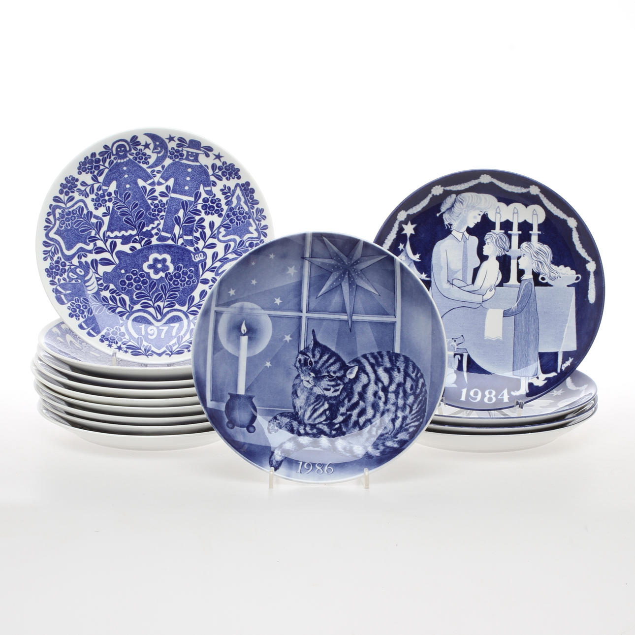 JULTALLRIKAR, porslin, 14 st, 1971-1986.