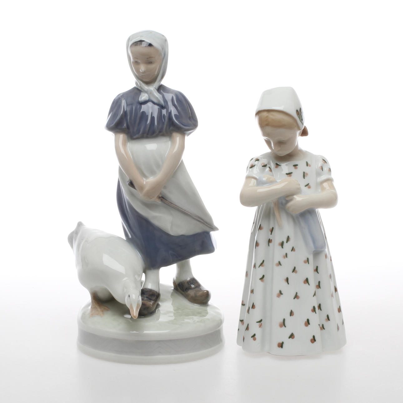FIGURINER, 2 st, porslin, Royal Copenhagen samt Bing & gröndahl.