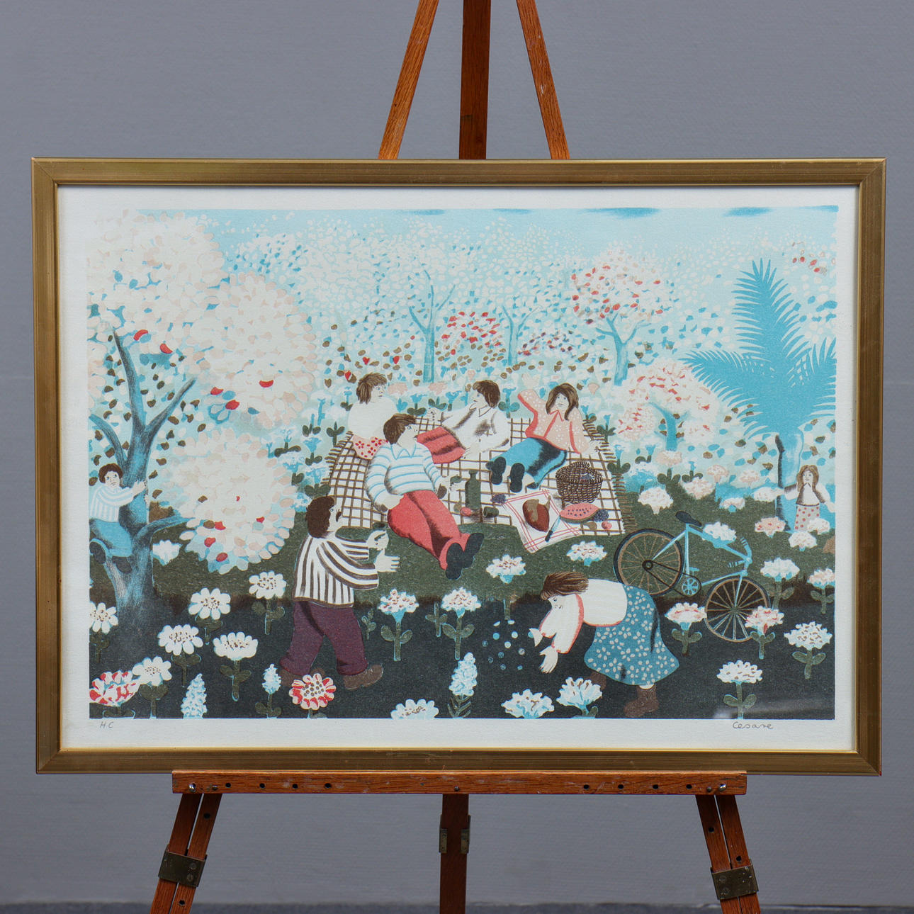 CESARE SANDER, LITHOGRAPH HC, SIGNED.