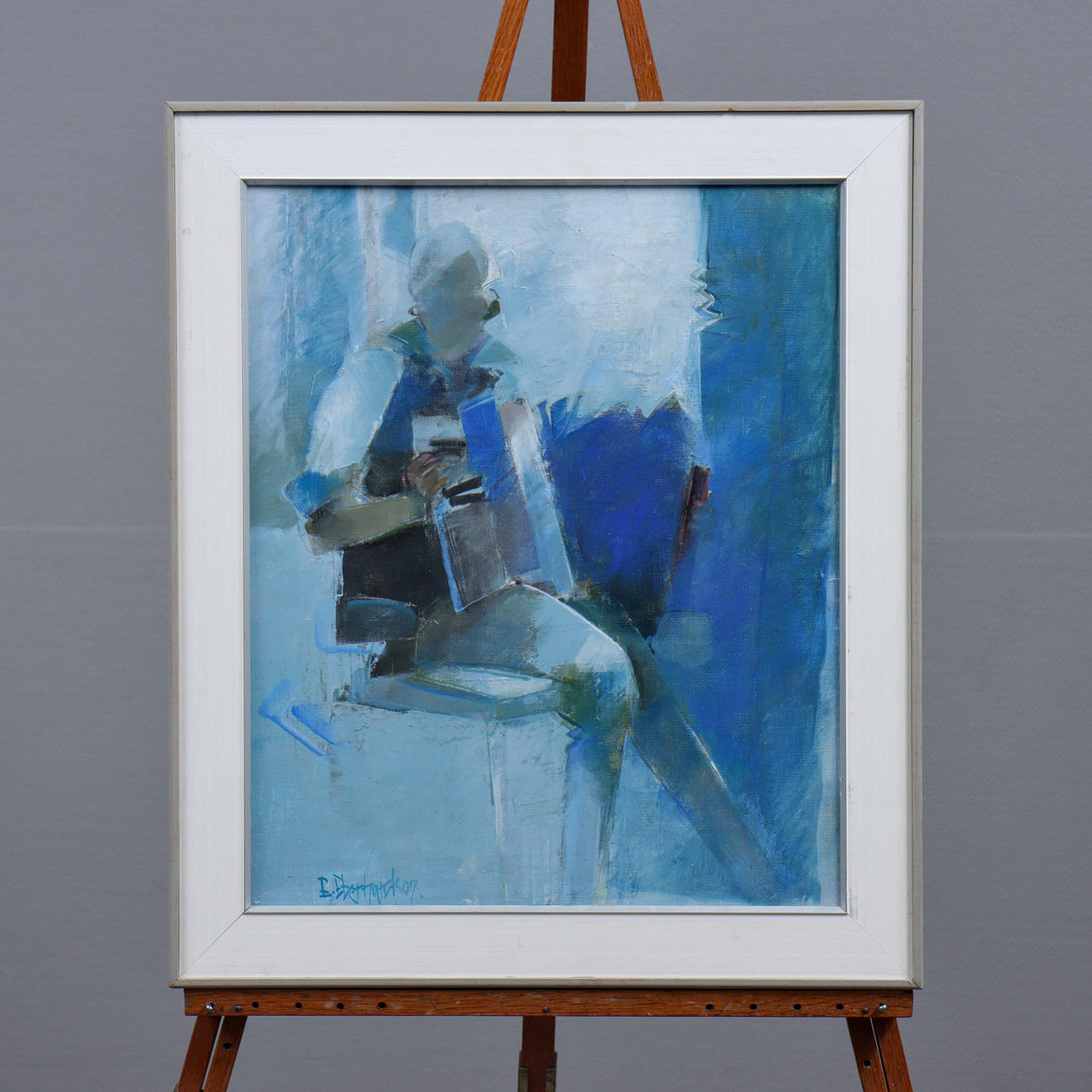 EBBE EBERHARDSON. OIL ON PANEL, SIGNED.