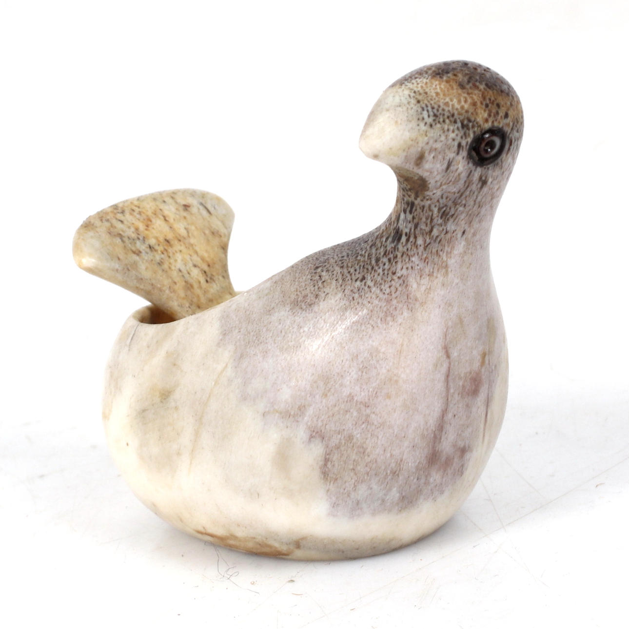 LARS PIRAK. Saltripa with spoon, signed and dated Jokkmokk 2000.