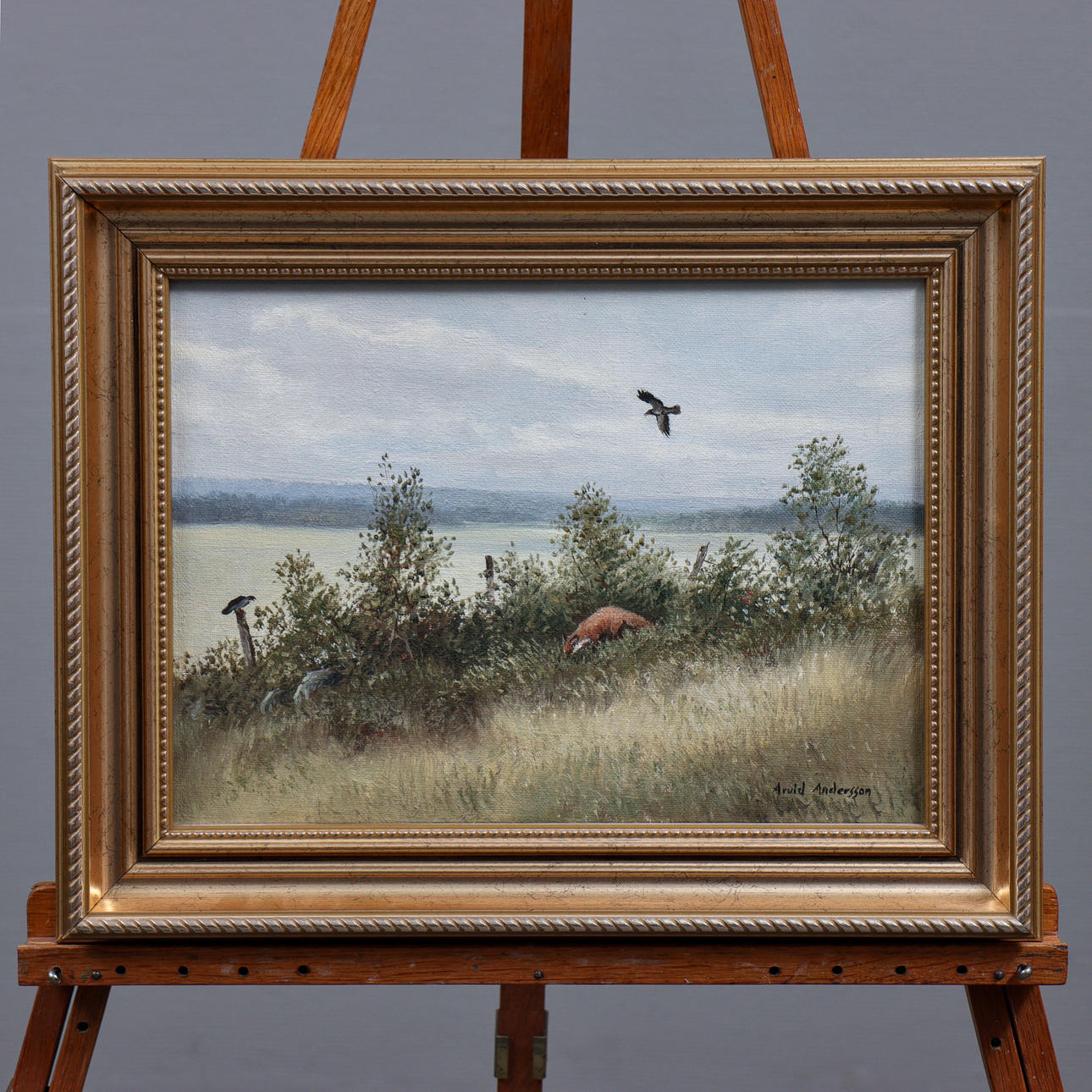 ARVID ANDERSSON. (1934-2001) OIL ON CANVAS, SIGNED.