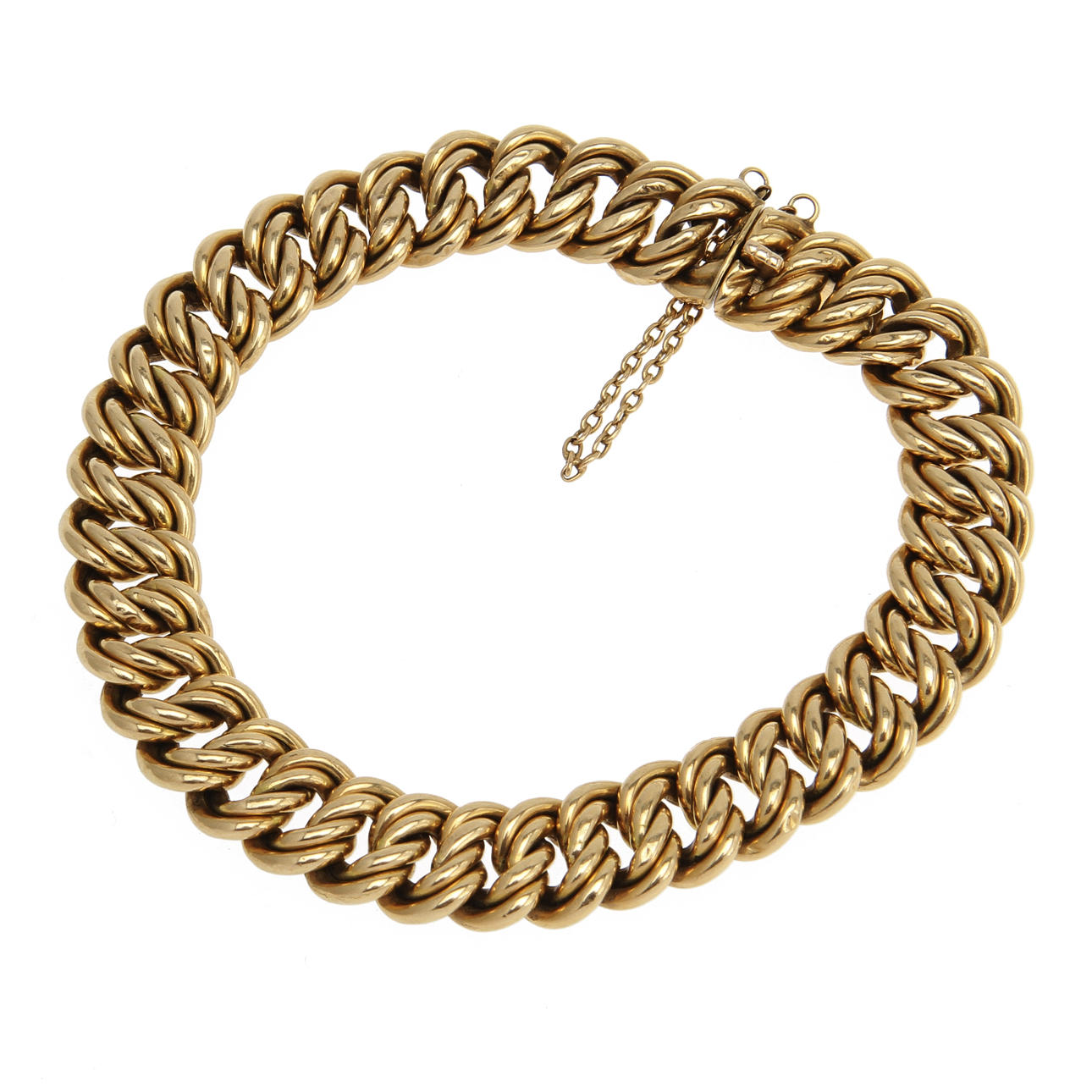 ARMLÄNK, 18k guld. Vikt ca 21 g.